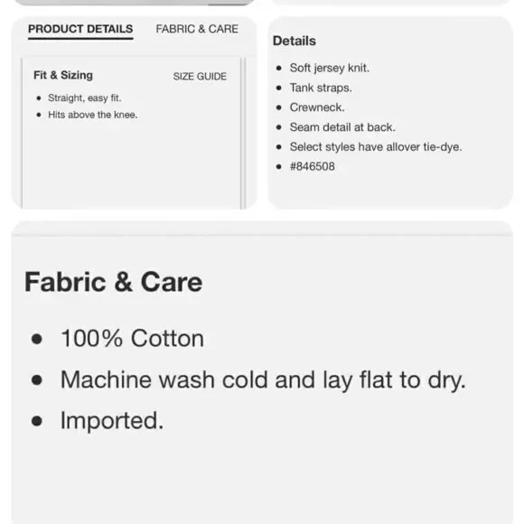 NWT Gap Sleeveless Transitional Flattering Racerback Knit Dress Black XXL 18 - Picture 9 of 9